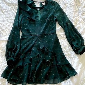 Cute ruffle polka dot dress